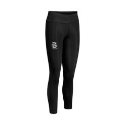 Damskie legginsy Daehlie Sportswear Tempo. Czarne legginsy sportowe damskie DAEHLIE, xl, bez wzorów, z materiału, z podwyższonym stanem, do biegania. Za 290.00 zł.