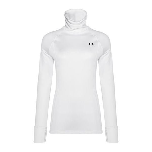 Bluza damska Under Armour Train CW Funnel Neck. Białe bluzy damskie Under Armour, m, bez wzorów, bez kaptura, na fitness i siłownię. Za 189.10 zł.