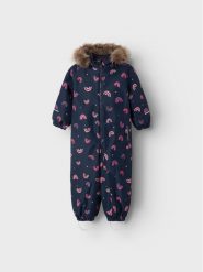 NAME IT Kombinezon zimowy 13216426 Granatowy Regular Fit. Niebieskie buty zimowe dziewczęce Name it, bez wzorów, z syntetyku, bez zapięcia. Za 519.99 zł.
