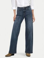 ONLY Jeansy Madison 15339459 Granatowy Wide Leg. Niebieskie jeansy damskie Only. Za 199.99 zł.