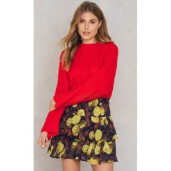 NA-KD Boho Spódnica z podwójną falbaną - Multicolor. Szare spódnice damskie marki NA-KD Boho, bez wzorów, z poliesteru, boho. W wyprzedaży za 36.58 zł.