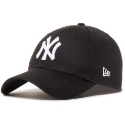 Czapka z daszkiem New Era. Czarne czapki i kapelusze damskie New Era, bez wzorów. Za 89.99 zł.