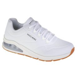Buty sportowe Sneakersy damskie, Skechers Uno 2 - Air Around You. Białe obuwie sportowe damskie Skechers, bez wzorów, z materiału, trekkingowe. Za 435.00 zł.
