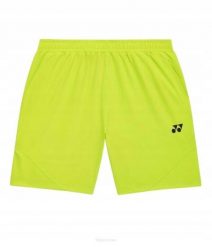 Spodenki tenisowe Yonex Practice. Żółte krótkie spodenki sportowe męskie YONEX, l, bez wzorów, z materiału, na fitness i siłownię. Za 229.00 zł.