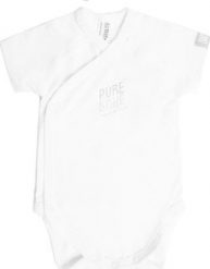 BAMBOOM Bamboom - Body Bambusowe z Krótkim Rękawem, Białe, 0-1m. Białe body niemowlęce BAMBOOM, bez wzorów, bez ramiączek. Za 59.00 zł.