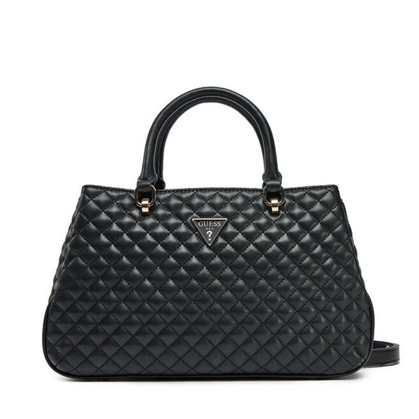 Torebka Guess. Czarne torebki do ręki damskie Guess, z aplikacjami, klasyczne, bez dodatków. Za 399.99 zł.