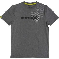 Koszulka Wędkarska Matrix Hex Print T-Shirt. Szare koszulki sportowe męskie MATRIX, xl, bez wzorów, sportowe, bez kołnierzyka. Za 99.99 zł.