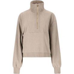 Damski sweter 1/2 zip Athlecia Reiley. Brązowe swetry damskie Athlecia, l, bez wzorów, z materiału, eleganckie, bez kołnierzyka, bez ramiączek, bez kaptura. Za 288.00 zł.