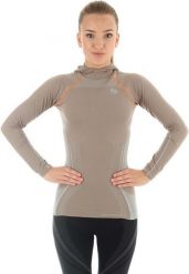 Brubeck Bluza z kapturem Brubeck Fitness W LS11360 cappucino - LS11360*L*capp. Bluzy damskie Brubeck, l, bez wzorów, z kapturem. Za 99.02 zł.
