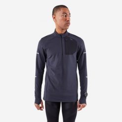 Bluza do biegania męska Kiprun Run 900 Warm. Bluzy męskie KIPRUN, l, bez wzorów, z materiału, bez kaptura, do biegania. Za 149.99 zł.
