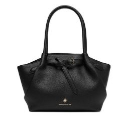 Torebka Beverly Hills Polo Club. Czarne torebki do ręki damskie Beverly Hills Polo Club, bez wzorów, klasyczne, bez dodatków. Za 269.99 zł.