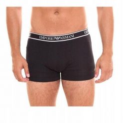 Bokserki Męskie (zestaw 3 Sztuk). Czarne bokserki męskie Emporio Armani, m, bez wzorów, z bawełny. Za 269.99 zł.