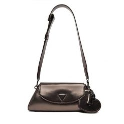 Torebka Guess. Szare torebki do ręki damskie Guess, z aplikacjami, klasyczne, bez dodatków. Za 469.99 zł.