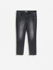 Jeansy slim fit z efektem sprania - szary. Szare jeansy męskie Reserved. Za 139.99 zł.