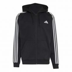 Bluza Adidas Sport M 3S Fl Fz Hd Dorośli. Czarne bluzy męskie Adidas, m, bez wzorów, z bawełny, z kapturem, do biegania. Za 279.00 zł.