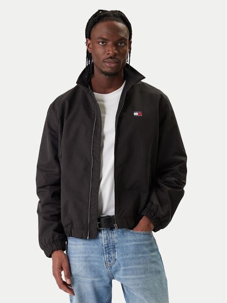 Tommy Jeans Kurtka przejściowa Essential DM0DM22720 Czarny Regular Fit. Czarne kurtki męskie Tommy Jeans, m, bez wzorów, z jeansu, bez kaptura. Za 369.99 zł.