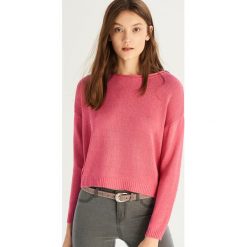 Krótki sweter - Pomarańczo. Swetry damskie marki Sinsay. Za 49.99 zł.