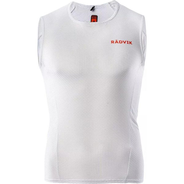 Koszulka sportowa męska Radvik Swette. Białe koszulki sportowe męskie RADVIK, m, bez wzorów, bez kołnierzyka, bez ramiączek. Za 93.00 zł.