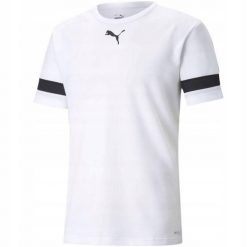 Męska Koszulka TeamRise. Białe koszulki sportowe męskie Puma, m, bez wzorów, bez kołnierzyka, bez ramiączek, trekkingowe. Za 100.99 zł.