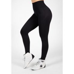 Legginsy fitness damskie Gorilla Wear Yava Seamless Leggings. Czarne legginsy damskie GORILLA WEAR, l, bez wzorów, na fitness i siłownię. Za 247.75 zł.