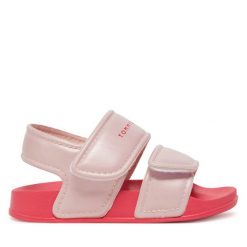 Sandały Tommy Hilfiger. Sandały dziewczęce Tommy Hilfiger, bez zapięcia. Za 129.99 zł.