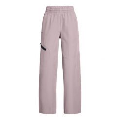 Damskie szerokie spodnie Under Armour Unstoppable. Czarne spodnie materiałowe damskie Under Armour, m, bez wzorów, z materiału. Za 344.56 zł.