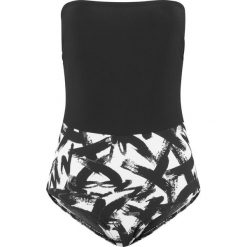 Kostium kąpielowy wyszczuplający bonprix czarno-biały. Czarne kostiumy jednoczęściowe damskie bonprix. Za 59.99 zł.
