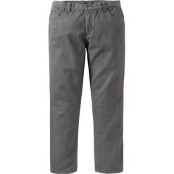 Spodnie z 5 kieszeniami Regular Fit bonprix szary melanż. Spodnie materiałowe męskie marki bonprix. Za 54.99 zł.