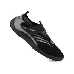 Buty do wody pływania na plażę rafę jeżowce na rzep szare 131M. Czarne buty sportowe męskie ProWater, bez zapięcia, do pływania. Za 39.99 zł.