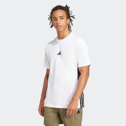 Koszulka męska ADIDAS Gym & Pilates. Czerwone koszulki sportowe męskie Adidas, m, bez wzorów, z bawełny, bez kołnierzyka, bez ramiączek, na jogę i pilates. W wyprzedaży za 99.99 zł.