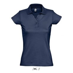 Damska koszulka polo Sol's Prescott. Niebieskie koszulki sportowe damskie SOL'S, l, bez wzorów, ze skóry, bez kołnierzyka, bez ramiączek. Za 74.40 zł.