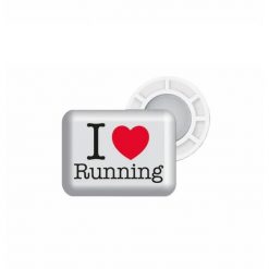 Magnetyczne uchwyty na śliniaki Bibbits I love Running. Białe śliniaki dla dzieci BIBBITS, bez wzorów, z materiału. Za 110.00 zł.