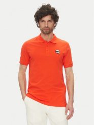 KARL LAGERFELD Polo 745710 552224 Czerwony Regular Fit. Czerwone koszulki polo męskie KARL LAGERFELD, m, bez wzorów, z bawełny, bez ramiączek. Za 279.99 zł.