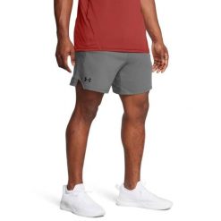 Spodenki krótkie męskie Under Armour Vanish Woven 6in Shorts. Szare krótkie spodenki sportowe męskie Under Armour, l, bez wzorów, do biegania. W wyprzedaży za 109.00 zł.