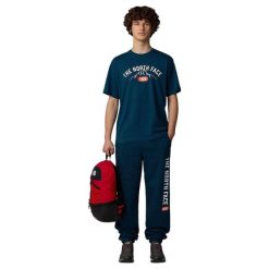 The North Face Koszulka S/S Varsity Graphic Nf0A89Dg1No. Niebieskie koszulki sportowe męskie The North Face, s, bez wzorów, bez kołnierzyka, bez ramiączek. Za 129.99 zł.