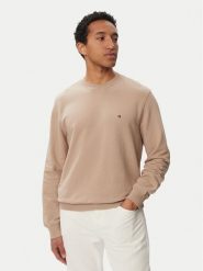 Tommy Hilfiger Bluza Essential Terry MW0MW37237 Beżowy Regular Fit. Brązowe bluzy męskie Tommy Hilfiger, m, bez wzorów, z bawełny, bez kaptura. Za 409.99 zł.