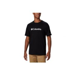 Koszulka sportowa męska Columbia Csc Basic Logo SS Tee. Czarne koszulki sportowe męskie Columbia, m, bez wzorów, z bawełny, bez kołnierzyka, bez ramiączek, trekkingowe. Za 99.99 zł.