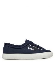 Superga Tenisówki S3157JW Granatowy. Niebieskie trampki i tenisówki damskie Superga, bez wzorów, z materiału, bez zapięcia. Za 199.99 zł.