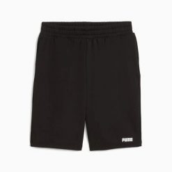 Spodenki męskie Puma ESS SMALL LOGO TR 10" czarne r M. Czarne krótkie spodenki sportowe męskie Puma, l, bez wzorów, z dresówki, trekkingowe. Za 92.08 zł.