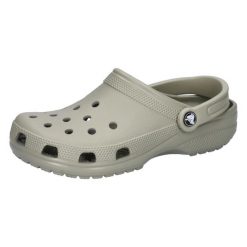 Buty do chodzenia unisex Crocs Classic Elephant. Szare obuwie sportowe damskie Crocs, bez wzorów, z materiału. Za 281.00 zł.