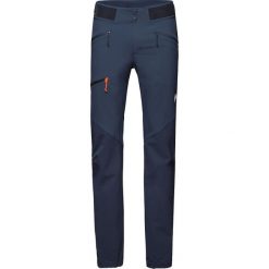 Spodnie softshell męskie Mammut Courmayeur SO Pants. Niebieskie spodnie materiałowe męskie Mammut, m, bez wzorów, z softshellu, trekkingowe. Za 735.50 zł.