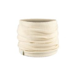 Buff komin chusta dzianina zimowy przejściowy Yulia ecru beż. Białe szaliki i chusty damskie Buff, na zimę, bez wzorów, z dzianiny. W wyprzedaży za 62.96 zł.