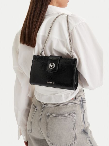 MEXX Torebka CEO-MEXX-S-002-09 Czarny. Czarne kopertówki damskie Mexx, bez wzorów, z materiału, bez dodatków. Za 169.99 zł.