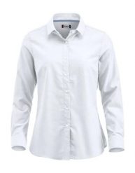 Clique koszula Oxford damska z długim rękawem bawełniana. Białe koszule damskie CLIQUE, xl, bez wzorów, z bawełny, klasyczne, bez kołnierzyka, bez ramiączek. Za 229.83 zł.