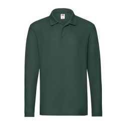 Męska Koszulka Polo Premium Z Długim Rękawem. Czerwone bluzki z długim rękawem męskie Fruit of the Loom, m, bez wzorów, bez ramiączek. Za 68.99 zł.