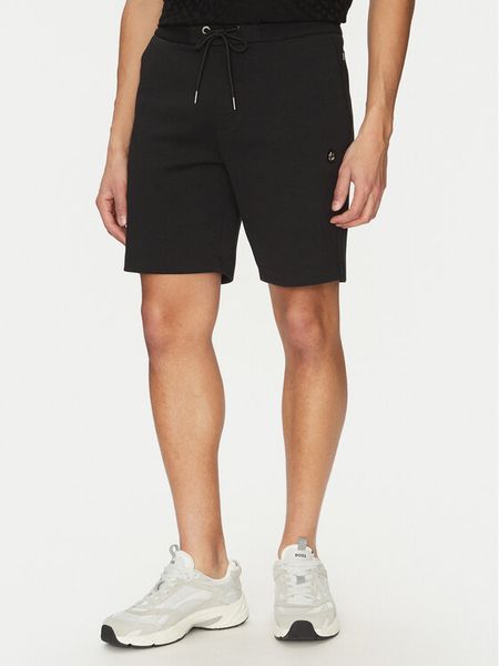 BOSS Szorty sportowe C-Leoni 50537277 Czarny Regular Fit. Czarne krótkie spodenki sportowe męskie Boss, m, bez wzorów, z bawełny. Za 649.99 zł.