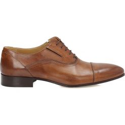 Brązowe półbuty wizytowe. Eleganckie półbuty marki Kazar. Za 699.00 zł.