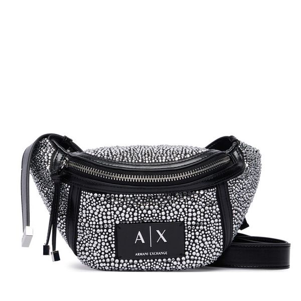 Nerka Armani Exchange. Czarne torebki do ręki damskie Armani Exchange, bez wzorów, bez dodatków. Za 514.99 zł.