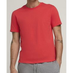 Koszulka tenisowa męska Wilson Team Graphic. Czerwone koszulki sportowe męskie Wilson, m, bez wzorów, bez kołnierzyka, bez ramiączek, tenisowe. Za 129.99 zł.