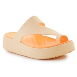 Japonki Crocs Getaway Platform Toe Loop 210834-78Z pomarańczowe. Brązowe klapki damskie bez wzorów, bez obcasa. Za 287.72 zł.